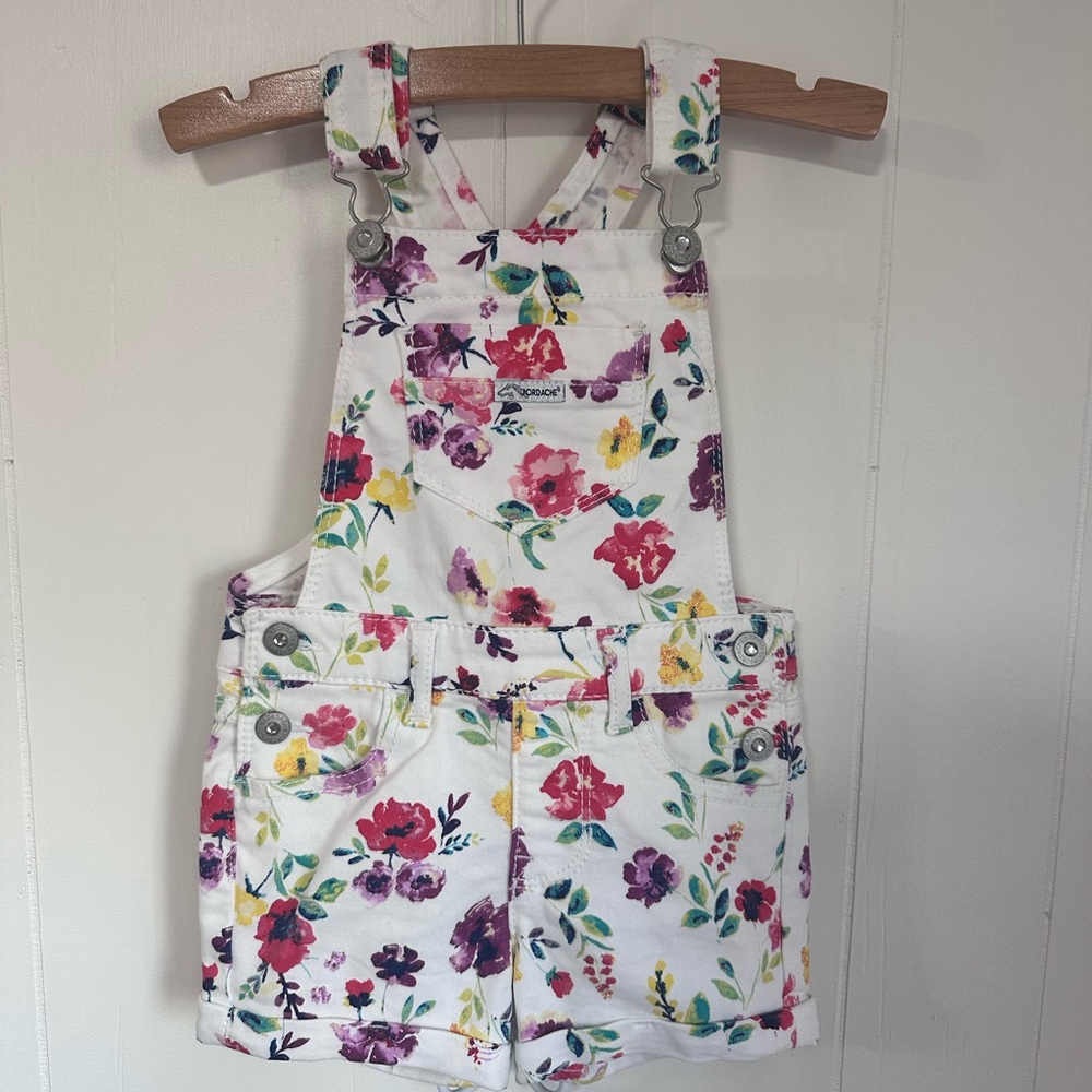 Jordache Floral Kids Overalls size 3T